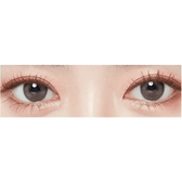 LensTown Lighly Rose Gray (30p) — both eyes wearing the contact lenses