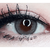 LensTown Lighly Rose Gray (30p) — single-eye close-up showing the contact lens appearance