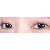 LensTown Lighly Rose Gray (30p) — both eyes wearing the contact lenses