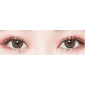 LensTown Lighly Rose Khaki (30p) — both eyes wearing the contact lenses