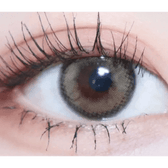 LensTown Lighly Rose Khaki (30p) — single-eye close-up showing the contact lens appearance