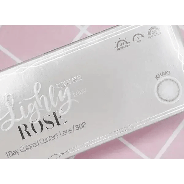 LensTown Lighly Rose Khaki (30p) — contact lens packaging