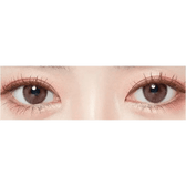 LensTown Lighly Rose Rose (30p) — both eyes wearing the contact lenses