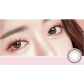LensTown Lighly Rose Rose (30p) — model portrait showing the contact lens look