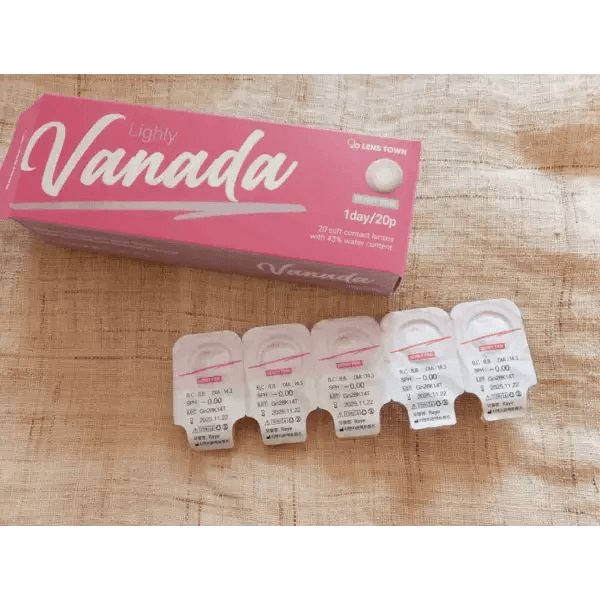 LensTown Lighly Vanada Berry Pink (20p) — contact lens packaging
