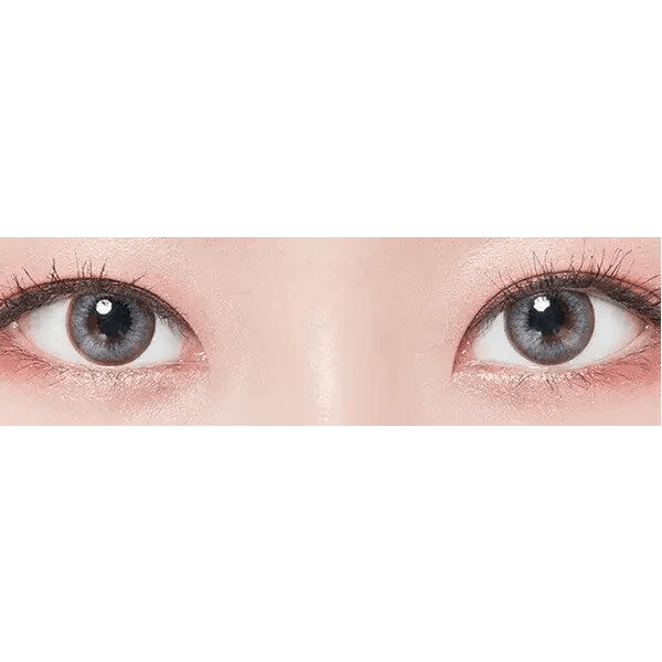 LensTown Love2 Mini Gray — both eyes wearing the contact lenses