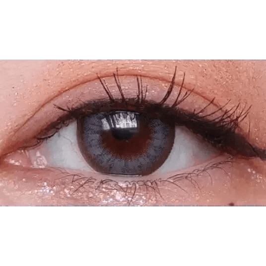 LensTown Love2 Mini Gray — single-eye close-up showing the contact lens appearance