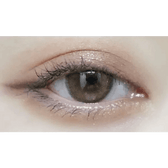 Olens Loving U Brown — single-eye close-up showing the contact lens appearance