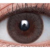 Olens Loving U Gray — single-eye close-up showing the contact lens appearance