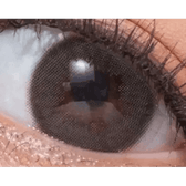 Olens Loving U Gray — single-eye close-up showing the contact lens appearance