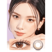LensVery Lumie Deep Brown colored contact lens, 13.1mm graphic diameter, Monthly wear