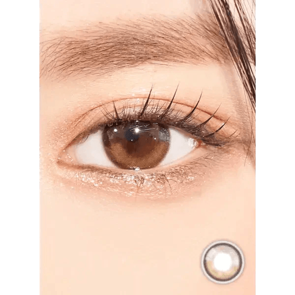 LensVery Lumie Deep Brown colored contact lens, 13.1mm graphic diameter, Monthly wear