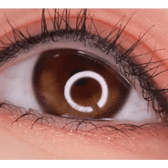 LensVery Lumie Deep Brown colored contact lens, 13.1mm graphic diameter, Monthly wear