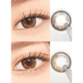 LensVery Lumie Soft Black colored contact lens, 13.1mm graphic diameter, Monthly wear