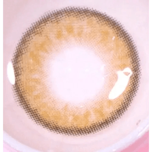 LensRang Mad Eye Brown colored contact lens, 13.4mm graphic diameter, Monthly wear