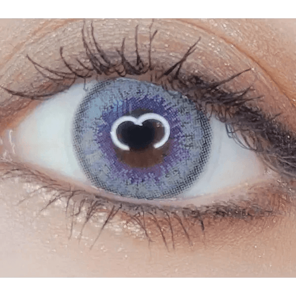 LensRang Mad Eye Gray — single-eye close-up showing the contact lens appearance
