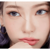 LensRang Mad Eye Gray — model portrait showing the contact lens look