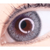 LensRang Mad Eye Gray — single-eye close-up showing the contact lens appearance