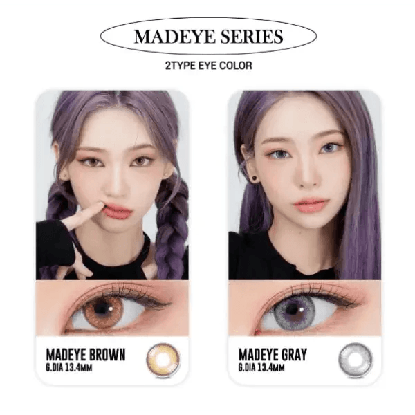 LensRang Mad Eye Gray — contact lens appearance comparison