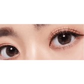 LensTown Mademoiselle Gray — both eyes wearing the contact lenses