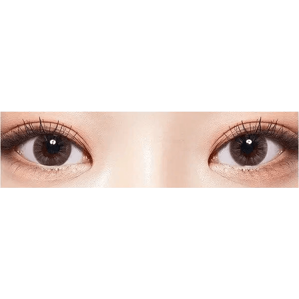 LensTown Mademoiselle Gray — both eyes wearing the contact lenses