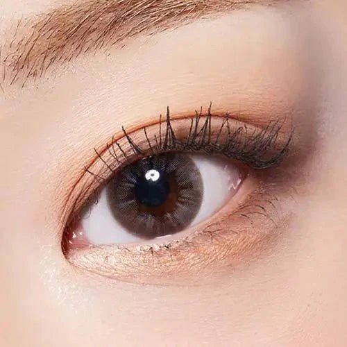 LensTown Mademoiselle Gray — single-eye close-up showing the contact lens appearance