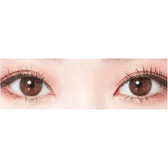 LensTown Marrene Choco — both eyes wearing the contact lenses