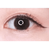 LensTown Marrene Choco — single-eye close-up showing the contact lens appearance