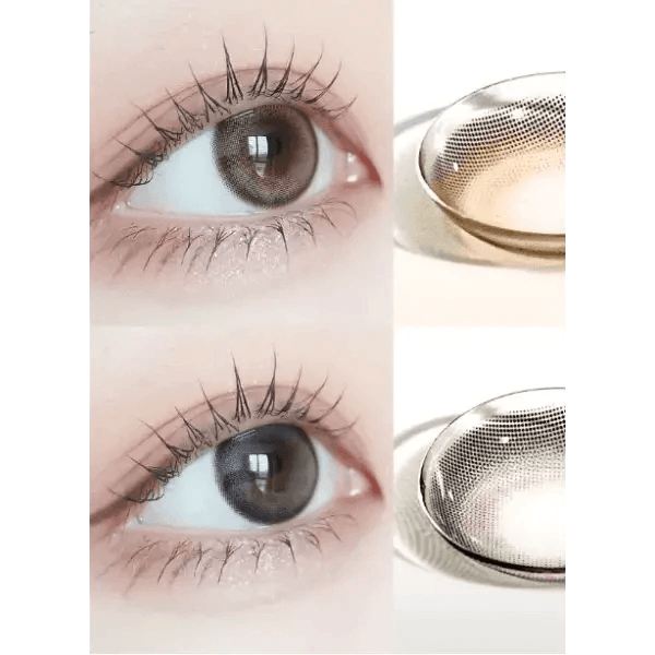 LensVery Mauve Milk Brown colored contact lens, 13.1mm graphic diameter, Monthly wear