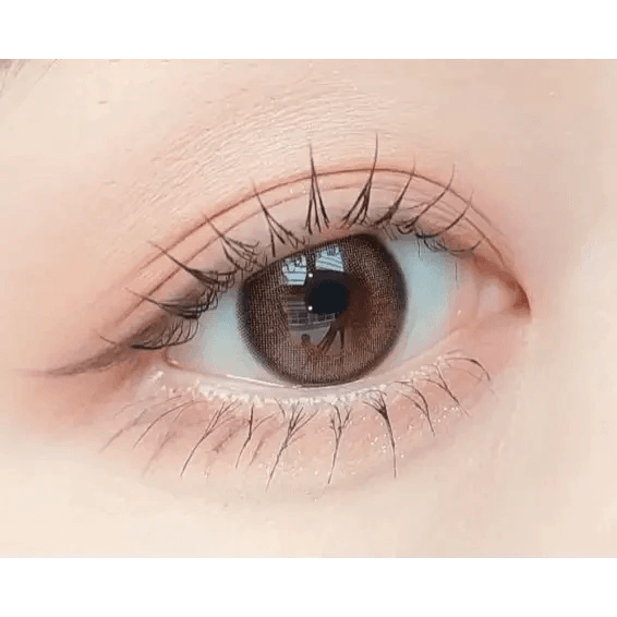 LensVery Mauve Milk Brown colored contact lens, 13.1mm graphic diameter, Monthly wear