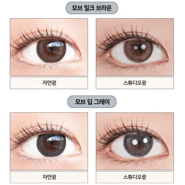 LensVery Mauve Milk Brown colored contact lens, 13.1mm graphic diameter, Monthly wear