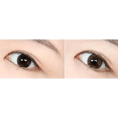 Olens Maybe Brown — both eyes wearing the contact lenses