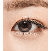 Olens Maybe Gray — single-eye close-up showing the contact lens appearance