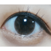 Olens Marry Me Choco — single-eye close-up showing the contact lens appearance