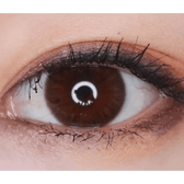 Olens Marry Me Choco — single-eye close-up showing the contact lens appearance