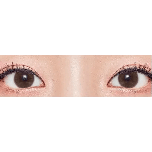 Olens Marry Me Choco — both eyes wearing the contact lenses