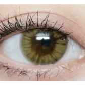 Olens Marry Me Honey Brown — single-eye close-up showing the contact lens appearance