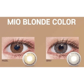 LensTown Mio Blonde Hazel — contact lens product information graphic