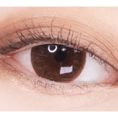 Olens Misty Romantic Hazel (20p) — single-eye close-up showing the contact lens appearance