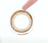Olens Monet Brown Toric colored contact lens, 13.4mm graphic diameter, 3-6 Months wear