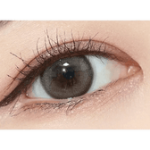 Olens Mood Night 1Day Mood Brown (20p) — single-eye close-up showing the contact lens appearance