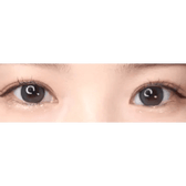 Olens Mood Night 1Day Mood Gray (20p) — both eyes wearing the contact lenses
