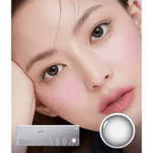 Olens Mood Night 1Day Mood Gray (20p) — model portrait showing the contact lens look