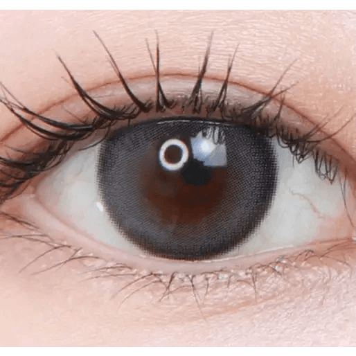 Olens Mood Night 1Day Mood Gray (20p) — single-eye close-up showing the contact lens appearance