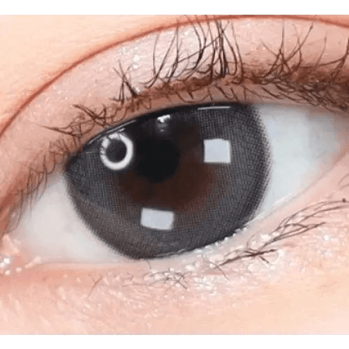 Olens Mood Night Mood Gray Toric colored contact lens, 13.3mm graphic diameter, Monthly wear