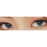 LensVery My Ann Only Gray — both eyes wearing the contact lenses