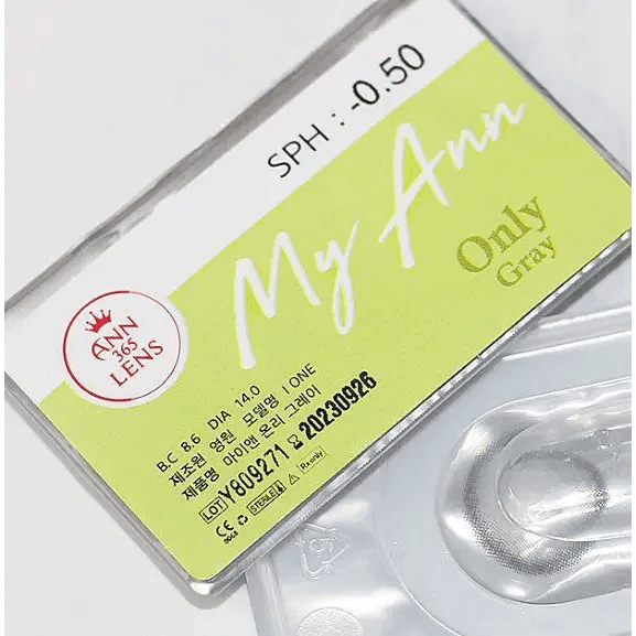 LensVery My Ann Only Gray — contact lens packaging