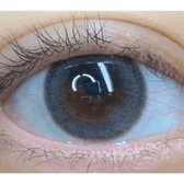 LensVery My Ann Only Gray — single-eye close-up showing the contact lens appearance