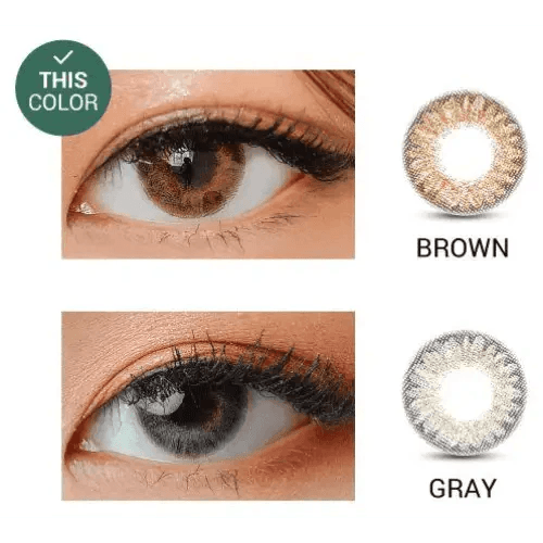 LensVery My Ann Something Brown — contact lens appearance comparison