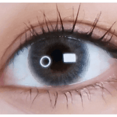 LensVery My Ann Something Gray — single-eye close-up showing the contact lens appearance